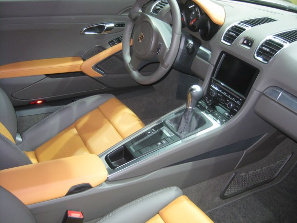 The interior of the 2013 Cayman is nearly identical to the Boxster - which is a good thing. 