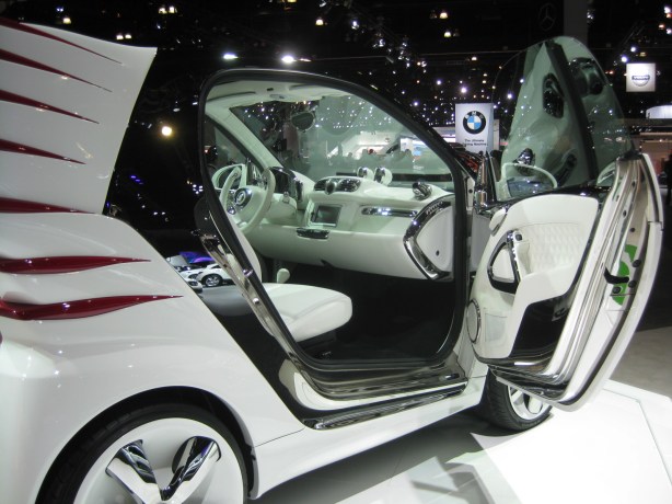 Check out this interior of the smart fortwo Jeremy Scott Special Edition. No expense was spared here.