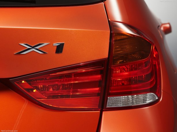 The rear badge of the X1.