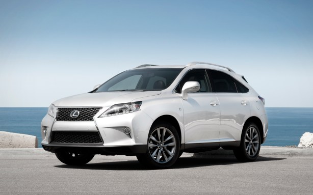 The Lexus RX350 is forever popular in Los Angeles. This one is the F-Sport model with some subtle changes to the grille and body cladding. 