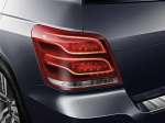 The detail of the taillight of the redesigned for 2013 GLK shows more depth and detail of design. A nice touch.