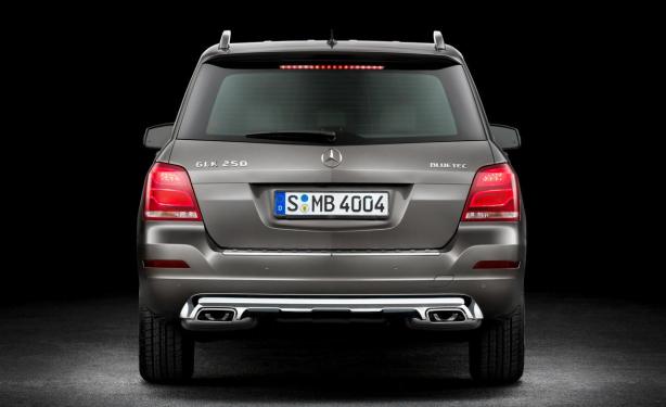 The rear badging of the 2014 Mercedes GLK 250 BlueTEC doesn't have a "diesel" badge. In the "old days" this car would have been badged GLK 250D and the word "diesel"  or "turbo-diesel" may have appeared on the opposite side.