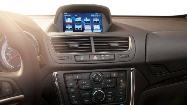 Buick Encore's IntelliLink touch-screen Infotainment system. 