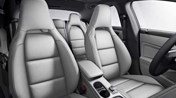 The standard 14-way power sports seats in the CLA250 are quite nice, as long as you aren't too wide. The back seats are impossibly tight for an adult. 