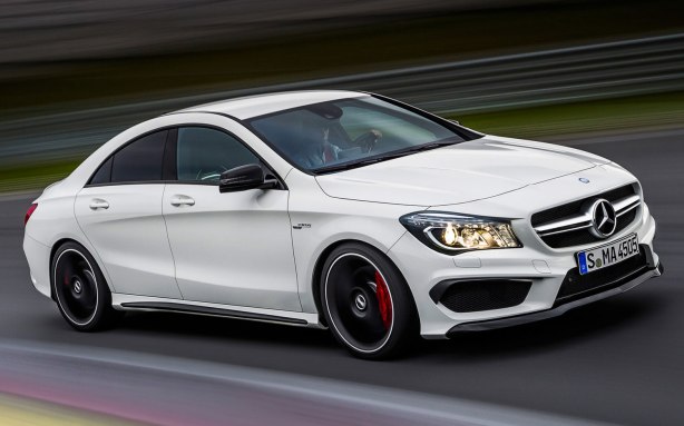 Here's the 2014 CLA45 AMG.  It will have a hand-built 2.0L turbo 4-cylinder engine making 355 hp and 332 lb-ft of torque and will feature the latest version of Mercedes' 4MATIC AWD system.