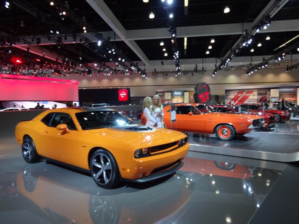 LAAutoShow Day 1 058 Dodge 100 Celebration in Orange