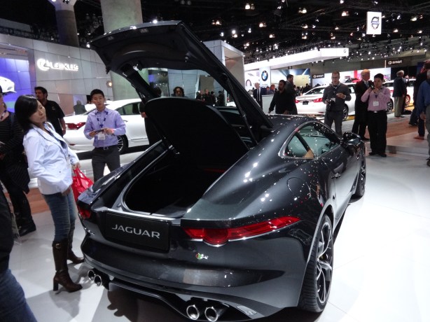 LAAutoShow Day 1 144 Jaguar F-type Coupe rear open