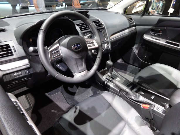 LAAutoShow Day 1 187 2014 Subaru XV Crosstrek Hybrid interior