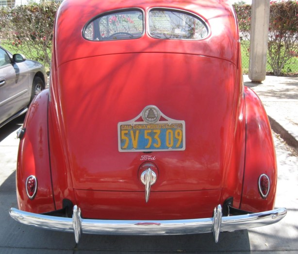 1939 Ford Coupe. Check out the original gold and blue California plate commemorating the 1939 World's Fair!