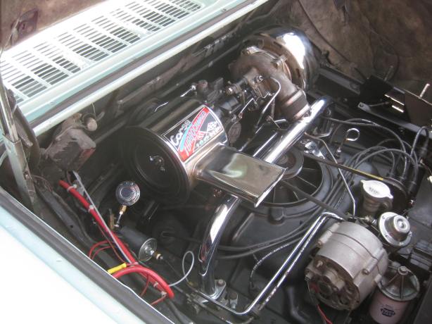 This Corvair has the turbo flat 6 engine making a powerful 180 hp.