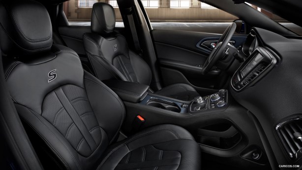 The sporty seats in the 200S are surfaced with perforated leather. You can option them with seat coolers as well as heaters.  Great for hot weather in Southern California and those cold winter mornings. 