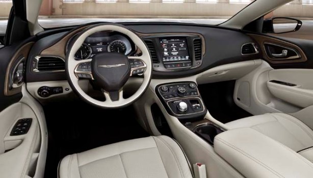 The cockpit of the Chrysler 200 is a nice place to spend time. 