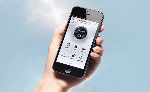 All EVs have a complimentary Smartphone app. The Soul EV's basic app allows you to check the charge level, set the climate controls and open/close the doors. 