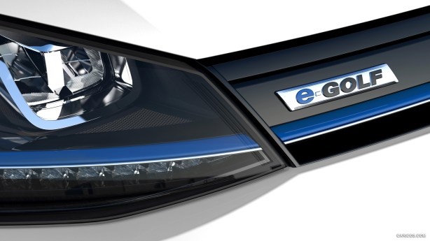 Detail of the grille and headlight.  VW used LEDs for all front lighting.